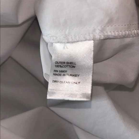 Antonio Melani Womens White Rose Flower Appliqué Button Down Shirt Size Med - Picture 9 of 10